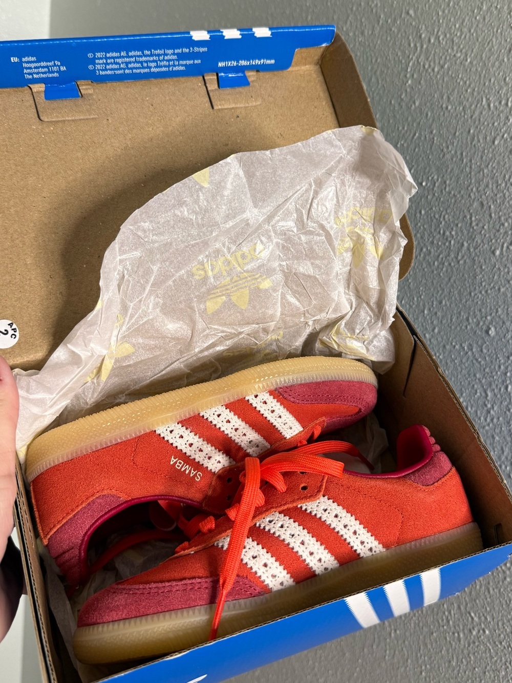 Toddler adidas samba “valentines day”